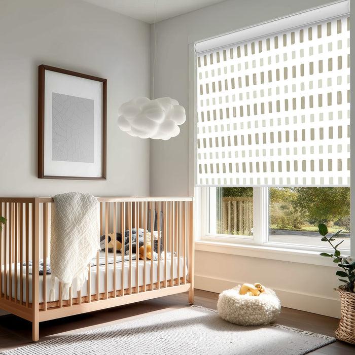 Deconovo Pure Solitude Print Full Blackout Roller Blinds