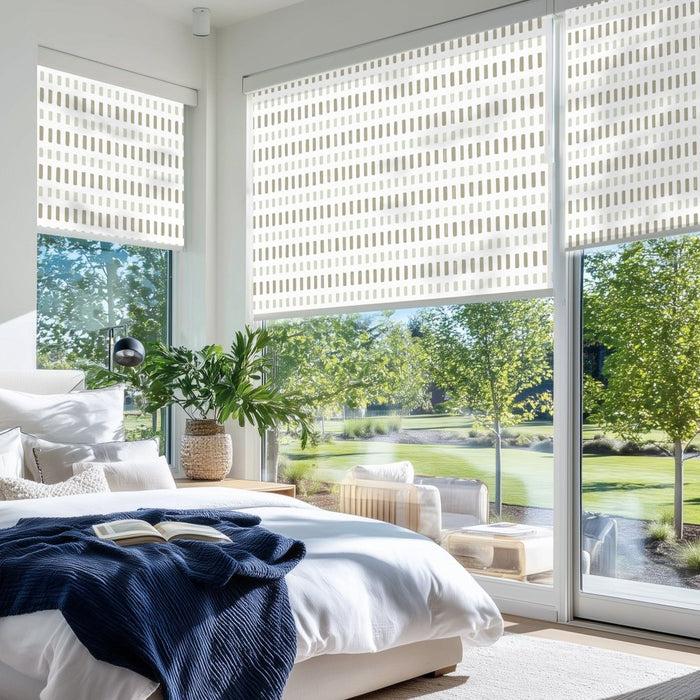 Deconovo Pure Solitude Print Semi-Blackout Roller Blinds