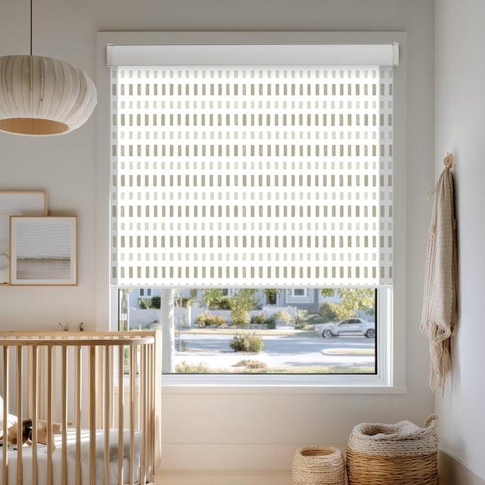 deconovo Pure Solitude Print Semi-Blackout Roller Blinds