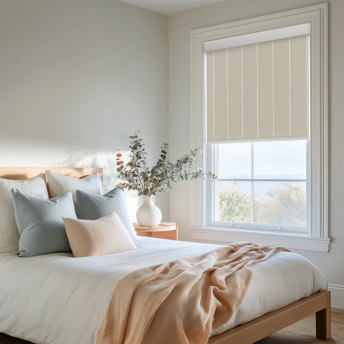 Deconovo Pure Stripe Print Full Blackout Roller Blinds