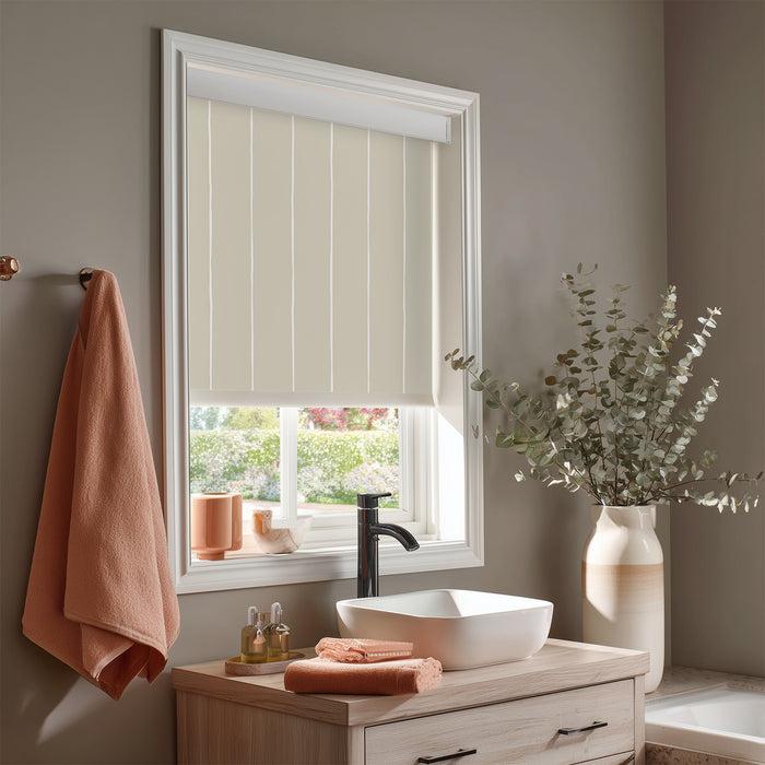 Deconovo Pure Stripe Print Full Blackout Roller Blinds