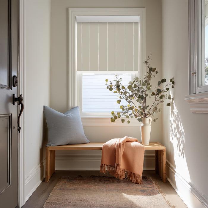 Deconovo Pure Stripe Print Full Blackout Roller Blinds