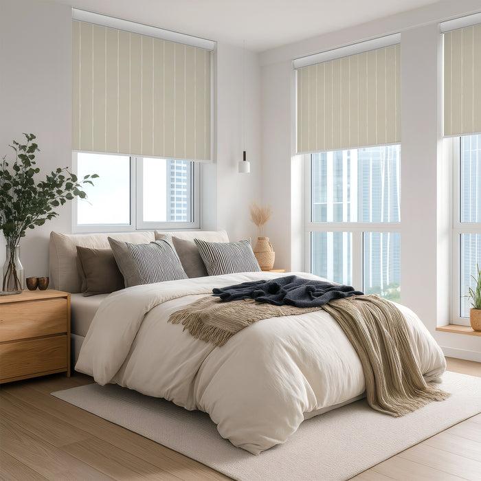 Deconovo Pure Stripe Print Semi-Blackout Roller Blinds