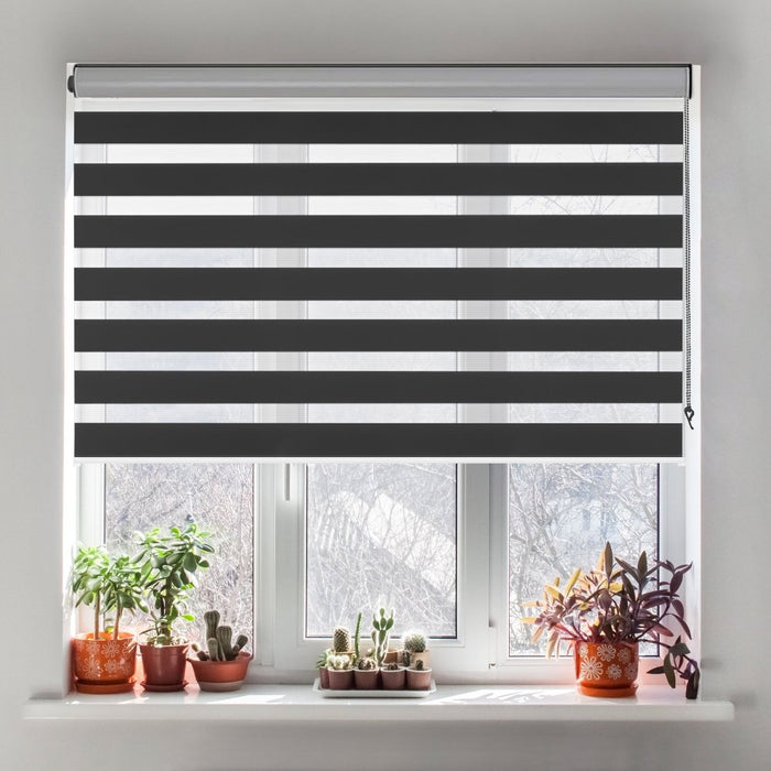 deconovo Sienna Custom Light Filtering Zebra Blinds
