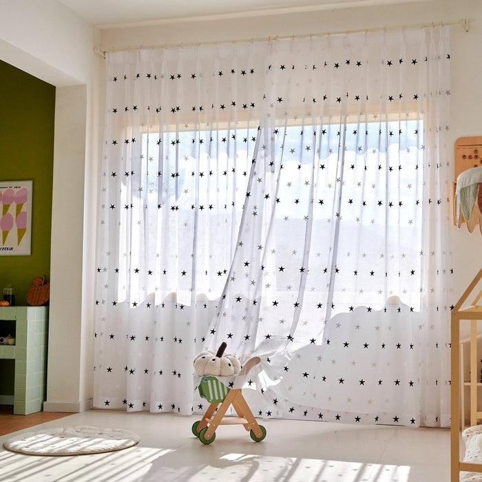 Deconovo Stella Custom Enchanting Starburst Sheer Curtains