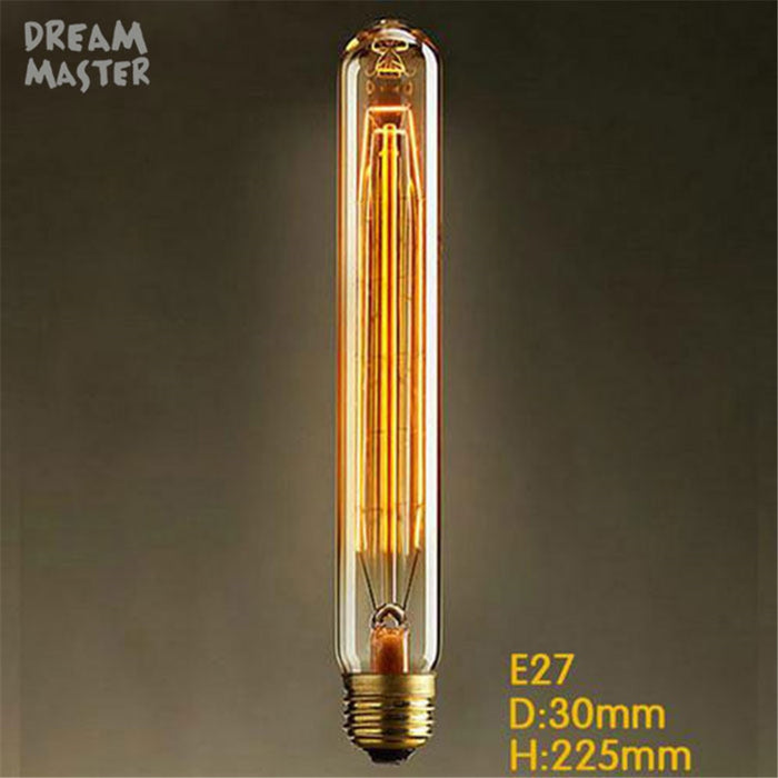 Decoramo 220V 240V T10 T185 T225 T300 Vintage Edison Bulb E27 Retro Incandescent Light Bulbs