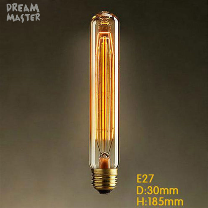 Decoramo 220V 240V T10 T185 T225 T300 Vintage Edison Bulb E27 Retro Incandescent Light Bulbs