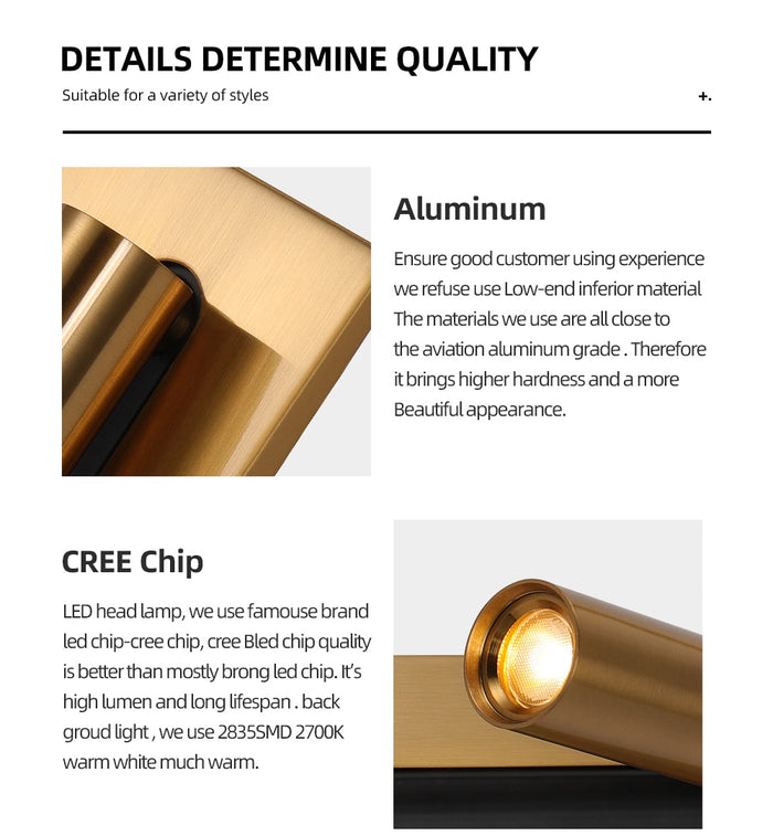 Decoramo 3W Rotating Bedroom Modern Wall Light - Sofrey Selects