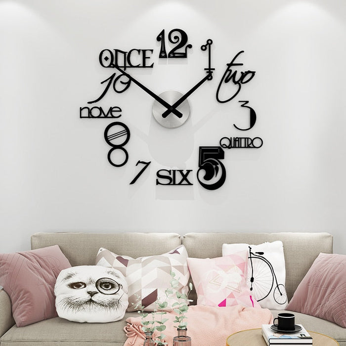 Decoramo Abstract Style Large Decorative Wall Clock