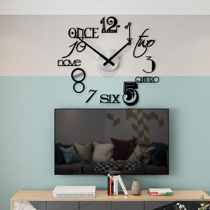 Decoramo Abstract Style Large Decorative Wall Clock
