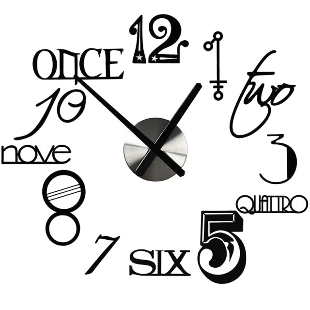 Decoramo Abstract Style Large Decorative Wall Clock