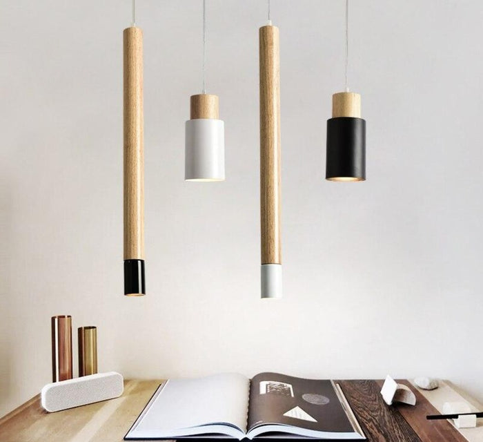 decoramo Ambrose - Modern Nordic Long Hanging Wood Light