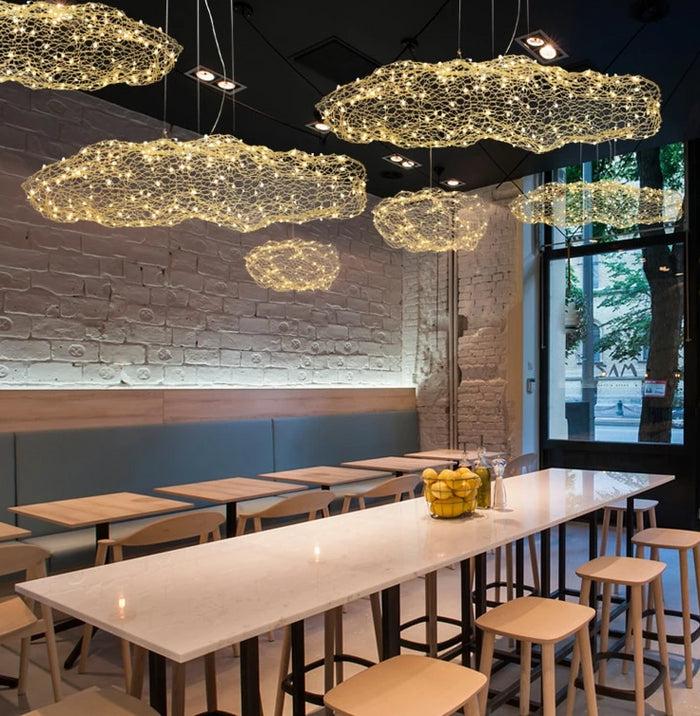 Decoramo Amica - Modern Art Deco Star Light Dotted Cloud Lamps