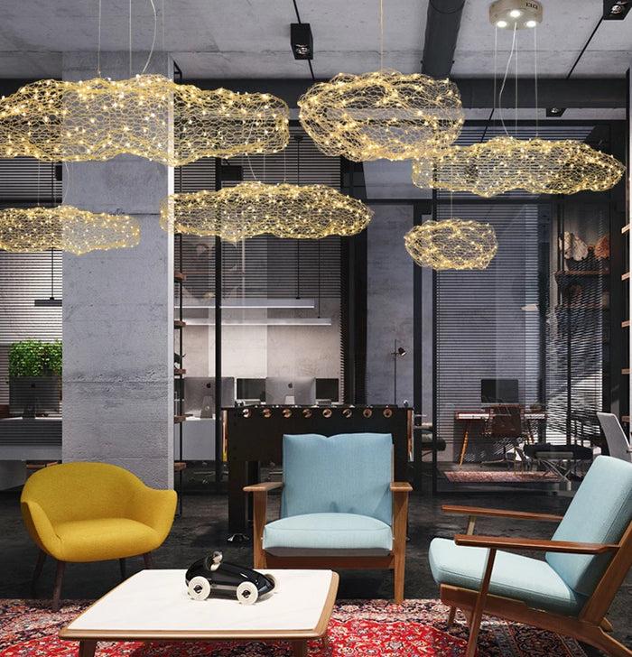 Decoramo Amica - Modern Art Deco Star Light Dotted Cloud Lamps