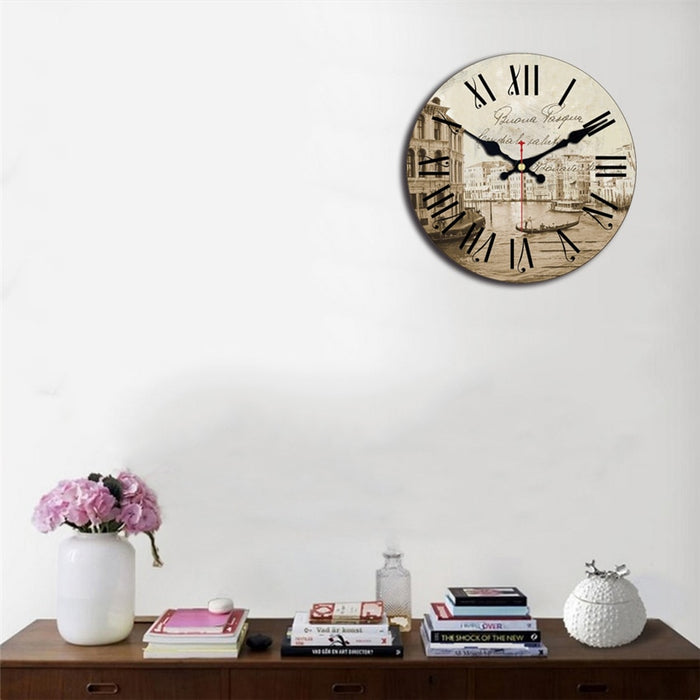 Decoramo Antique Clocks Silent World Map Sailboat Design Clock