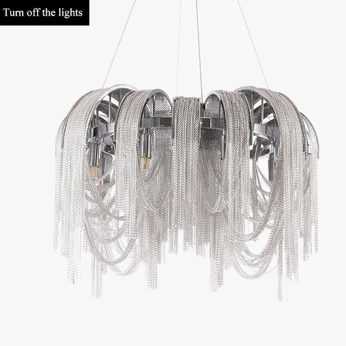 Decoramo Atlantis Aluminum Chain Pendant Light - Luxurious Modern Chandelier