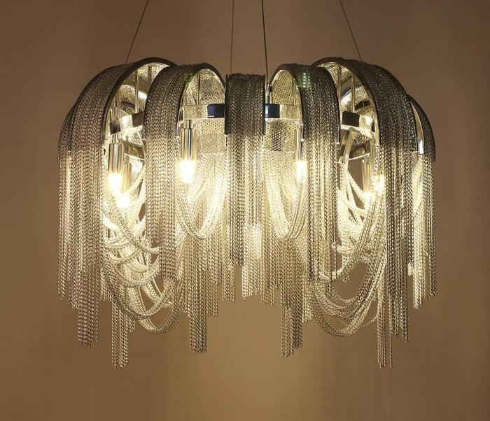 Decoramo BLOSSOM Aluminum Chain Pendant Light - Luxurious Modern Chandelier
