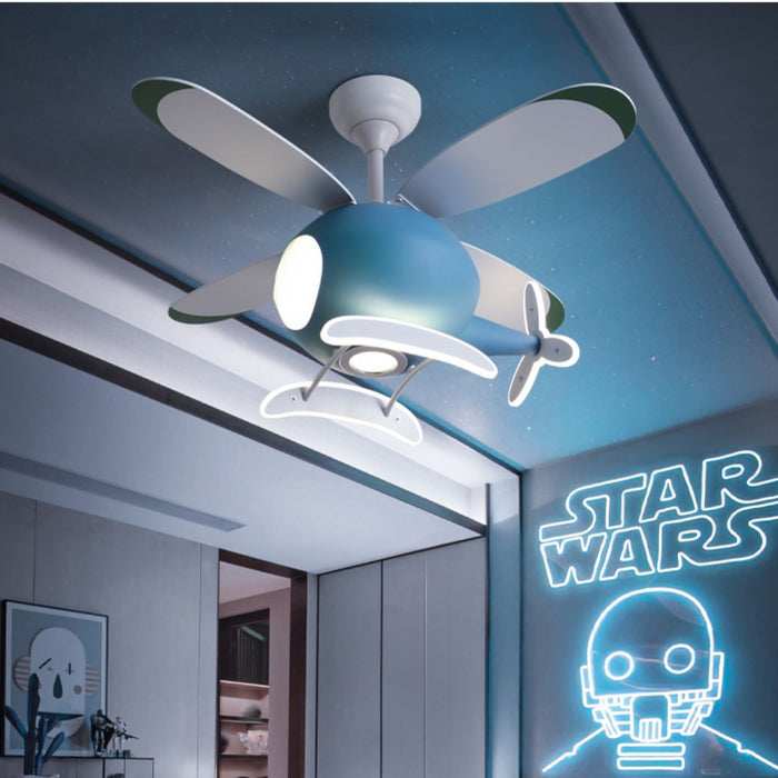 decoramo Children's Room Airplane Ceiling Fan Lights