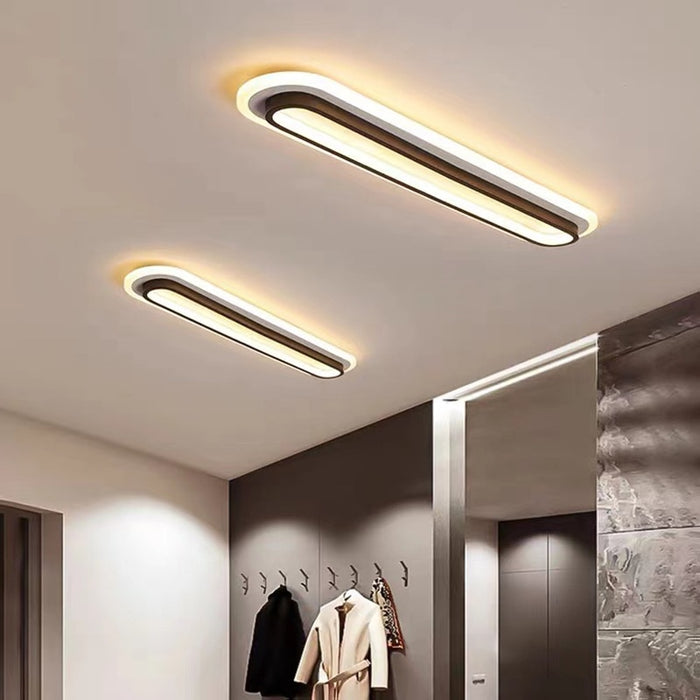 Decoramo Corridor Flush Mount Ceiling Light Rectangular 2 Colour