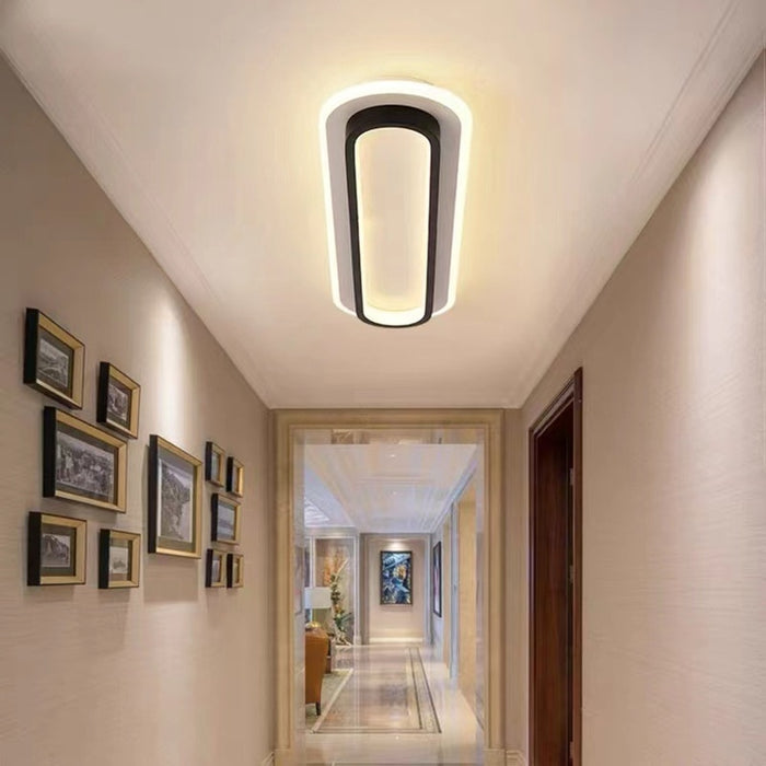 Decoramo Corridor Flush Mount Ceiling Light Rectangular 2 Colour