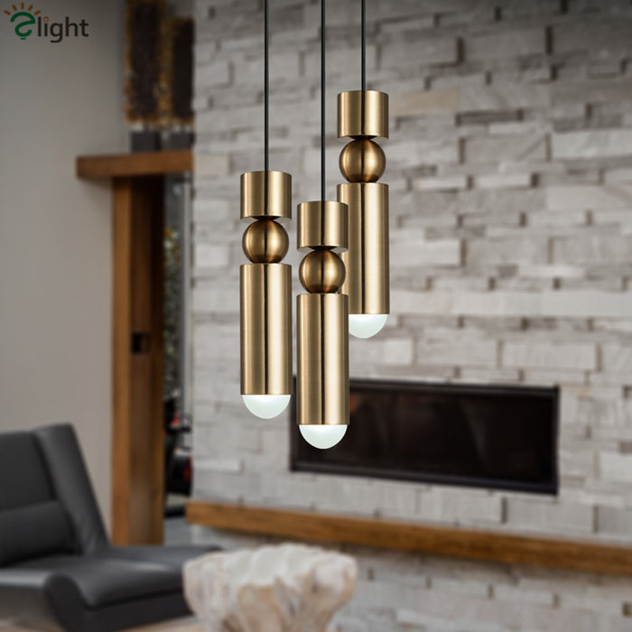 Decoramo Creative Cylinder & Sphere Post-Modern Pendant Light