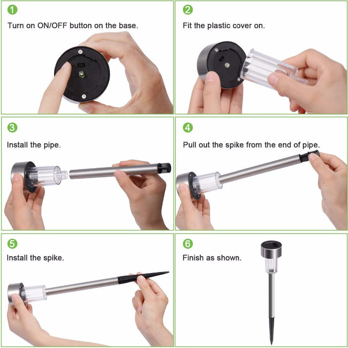 Decoramo 12Pack LED Solar Garden