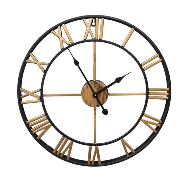Decoramo 3D Large Roman Numerals Wall Clock Home