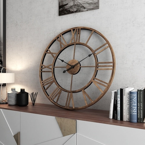 Decoramo 3D Large Roman Numerals Wall Clock Home
