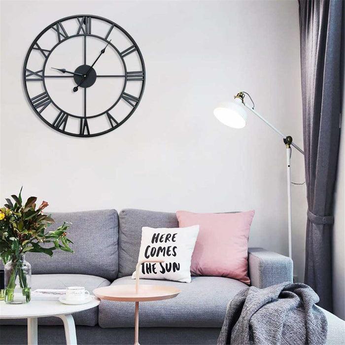 Decoramo 3D Large Roman Numerals Wall Clock Home