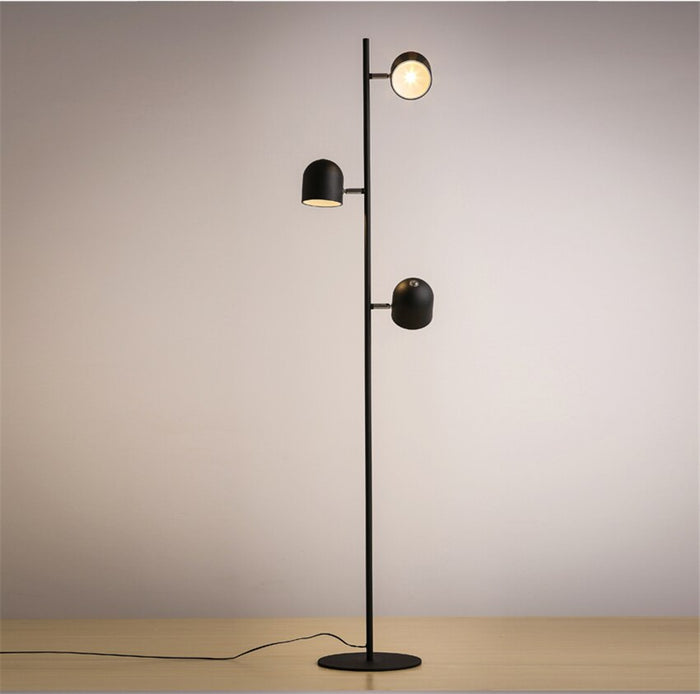 Decoramo Adjustable 3-Bulb Slim Iron Floor Lamp