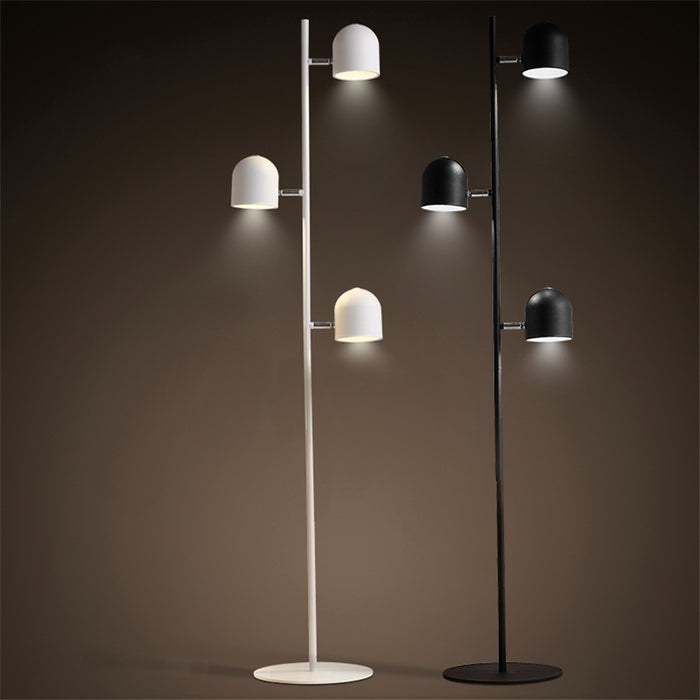 decoramo Adjustable 3-Bulb Slim Iron Floor Lamp