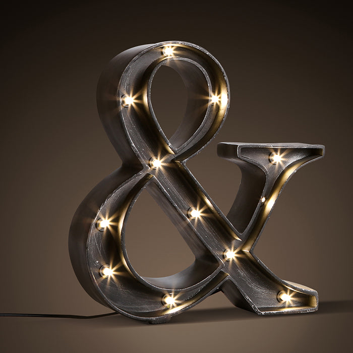 decoramo AND Sign Industrial Style LED Table Lamp