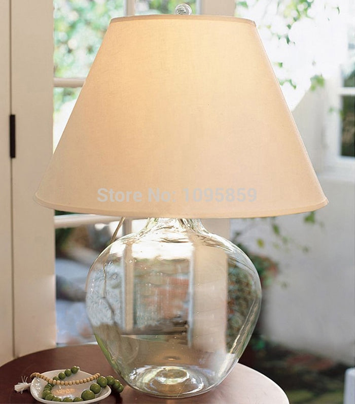 Decoramo Arabella - Modern Glass Desk Lamp