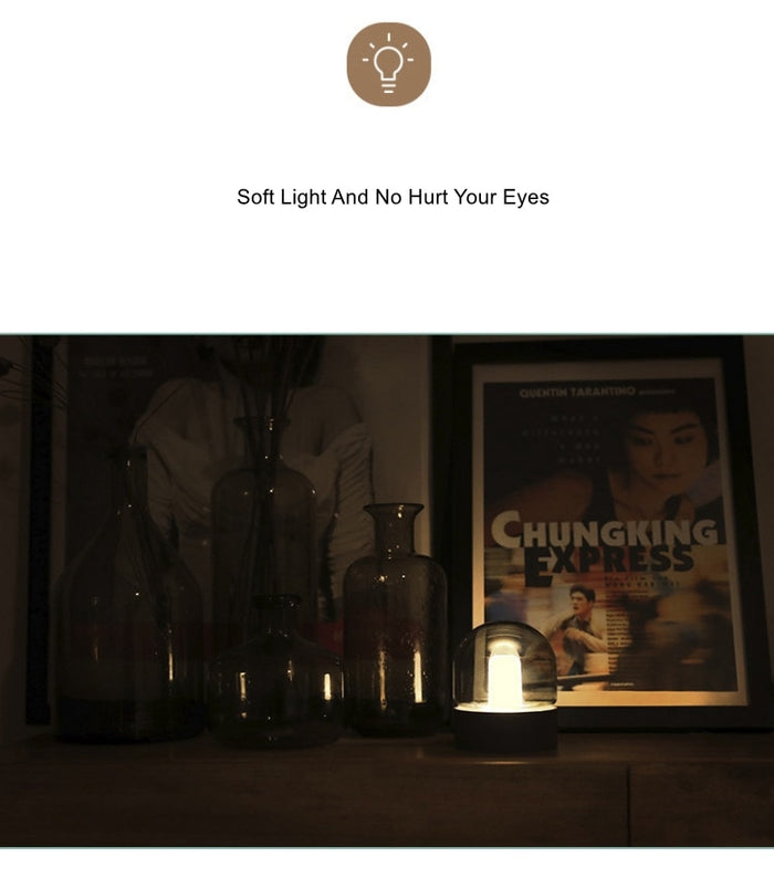 Decoramo Asher - Glass Dome Desk Lamp