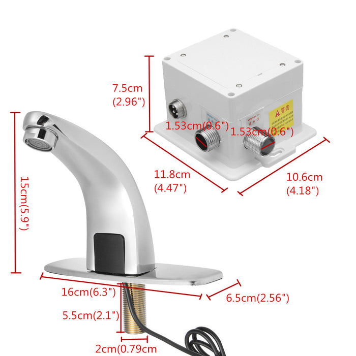 Decoramo Bathroom Automatic Infrared Sink Hands