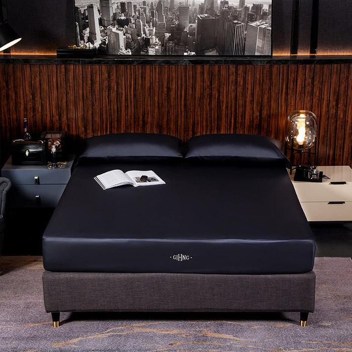 Decoramo Black Egyptian Cotton Cover Bed - Set
