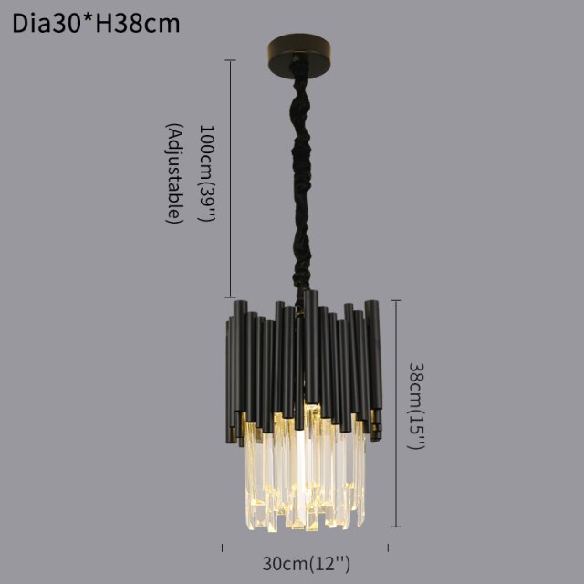 Decoramo Black Wyvern Modern Chandelier Lighting