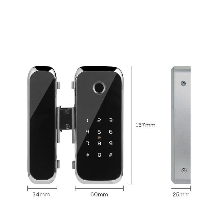 Decoramo Bluetooth Fingerprint Glass Door Lock