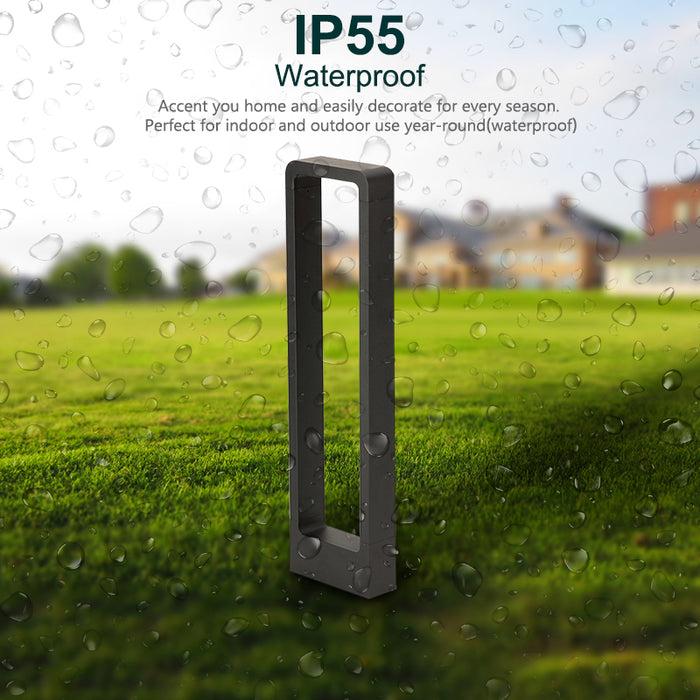 Decoramo Breckyn - Modern Black Frame Garden Light