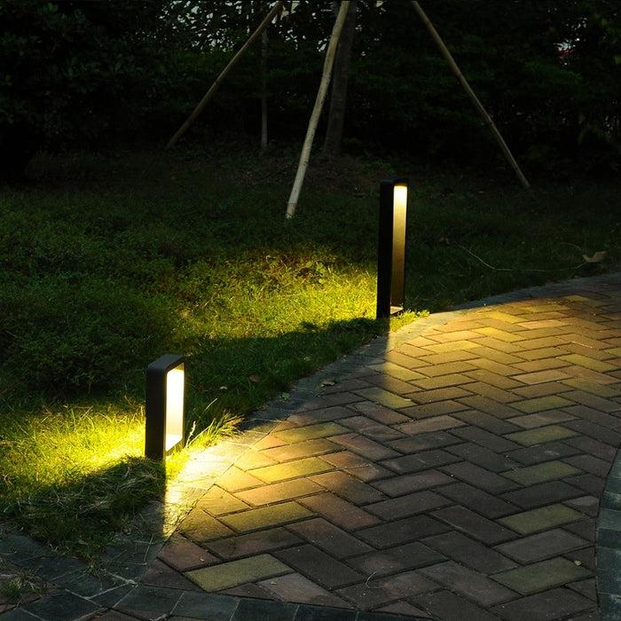 Decoramo Breckyn - Modern Black Frame Garden Light