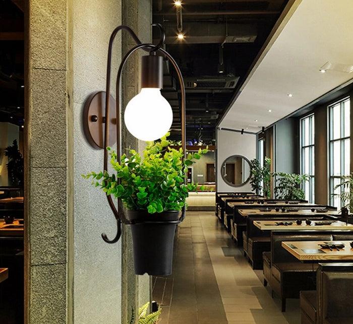 Decoramo Brielle - Modern Nordic Planter Wall Lamp