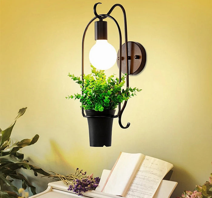 decoramo Brielle - Modern Nordic Planter Wall Lamp