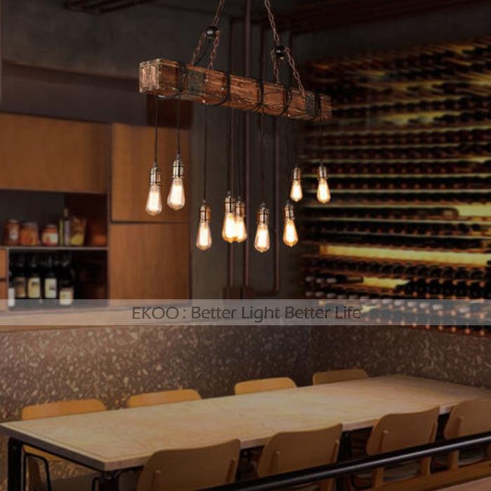 Decoramo Brio - Antique Wooden Beam Hanging Light