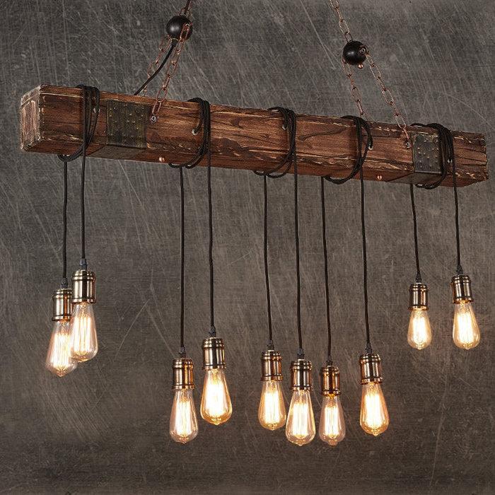 decoramo Brio - Antique Wooden Beam Hanging Light