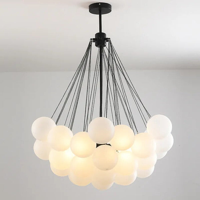 Decoramo Bubble Glass Chandelier Frosted Glass