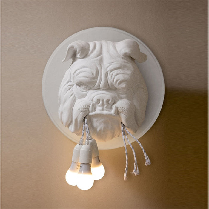 Decoramo Bulldog Wall Light Lamp Decoration