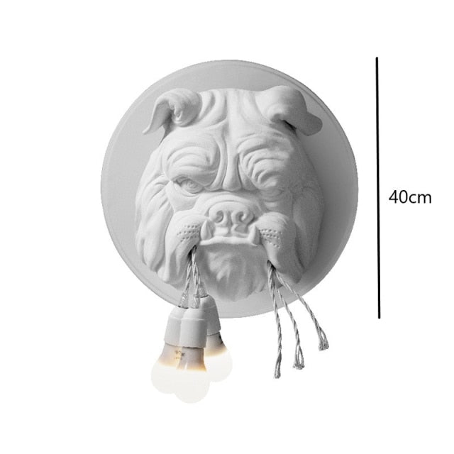 Decoramo Bulldog Wall Light Lamp Decoration