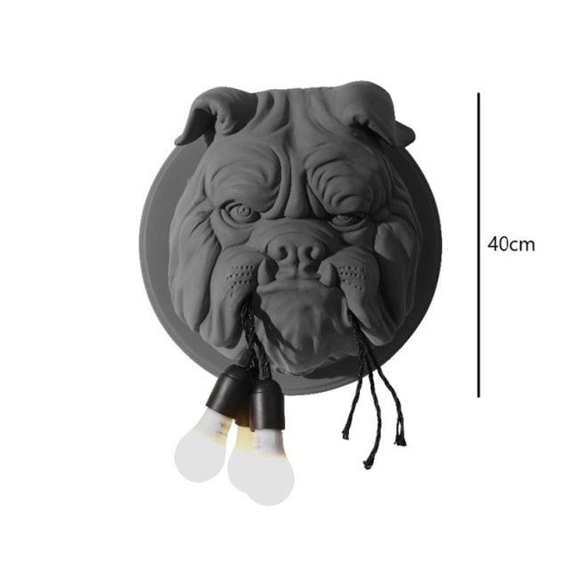 Decoramo Bulldog Wall Light Lamp Decoration