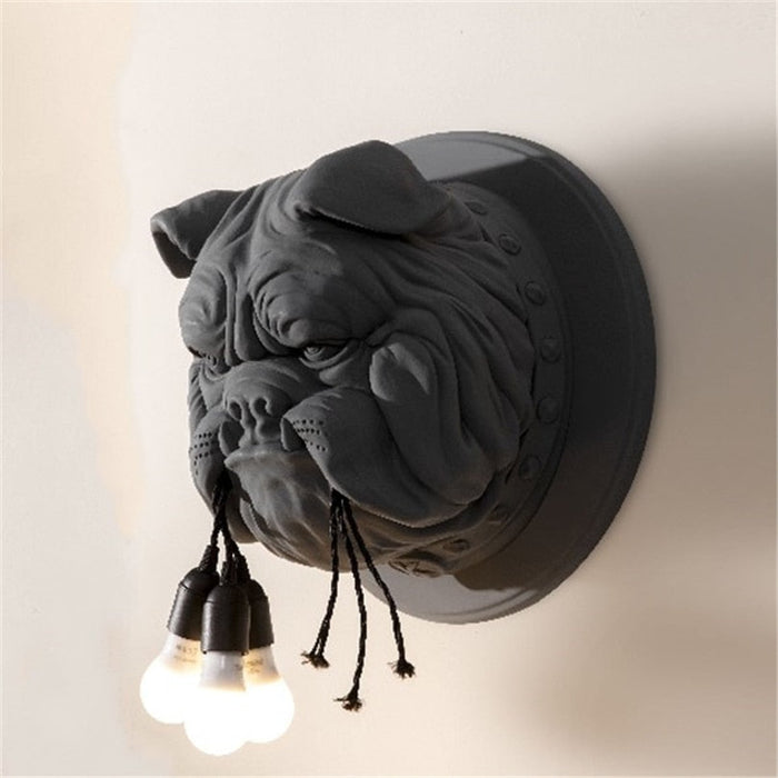 decoramo Bulldog Wall Light Lamp Decoration