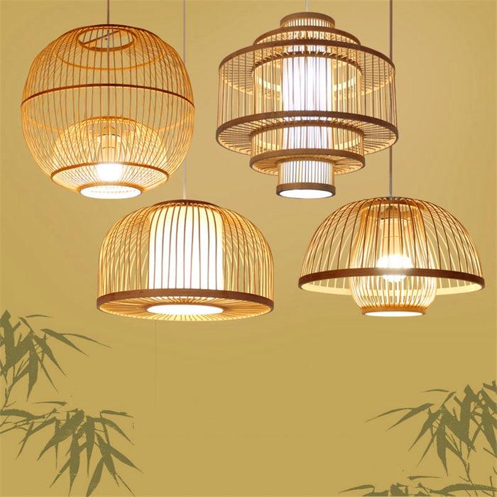decoramo Calico - Bamboo Pendant Hanging Light